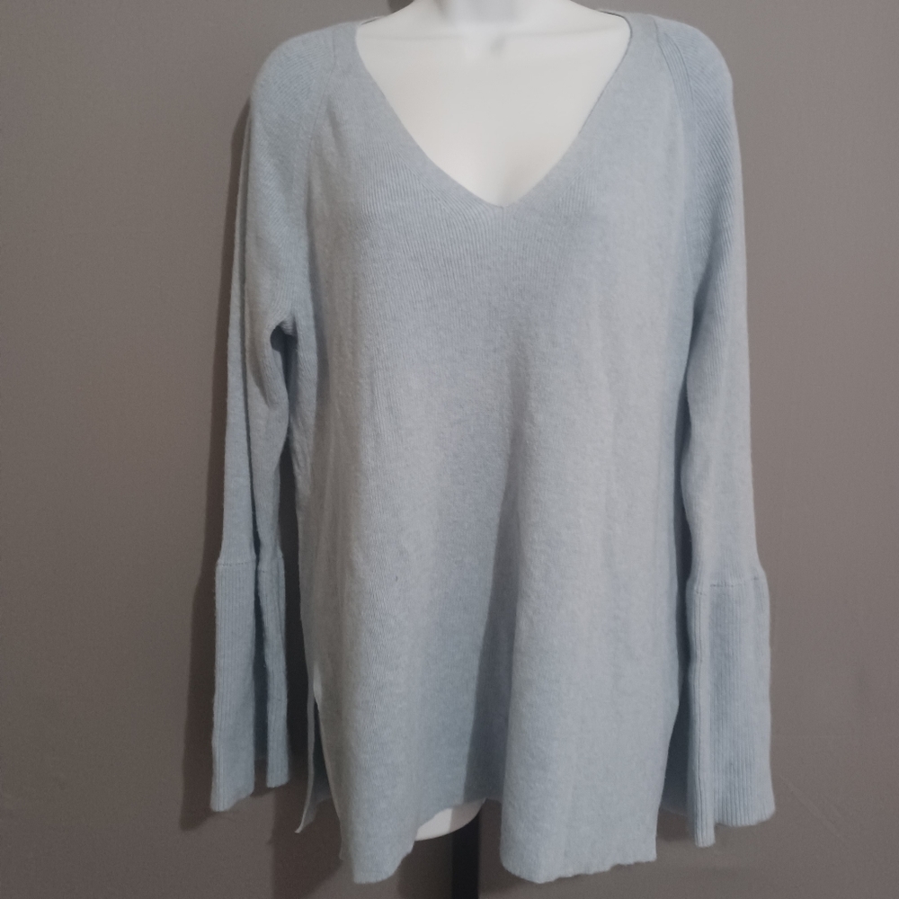 J Crew women sweater blue‎ wool blend sz XL